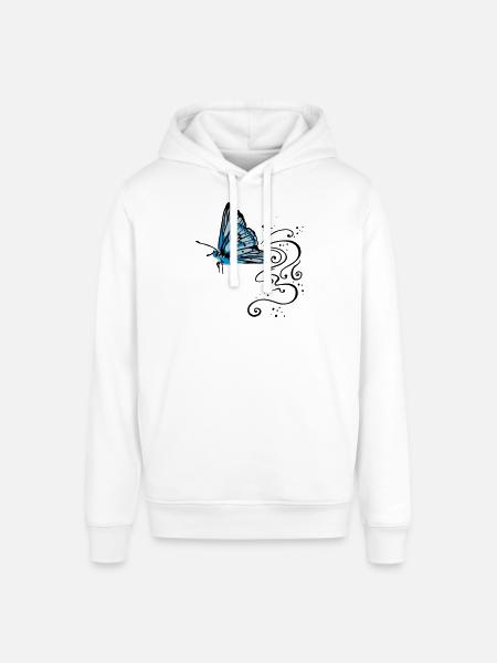 Schmetterling - Stanley/Stella Unisex Hoodie SOUNDER - Weiß
