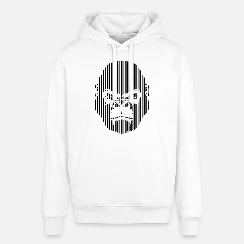 Gorilla Face Graphiques - Sweat à capuche SOUNDER Stanley/Stella Unisexe - blanc