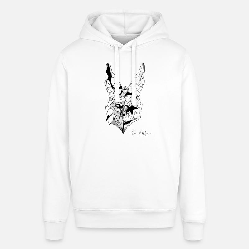 Fennec polygone drapeau de l'Algérie - Sweat à capuche SOUNDER Stanley/Stella Unisexe - blanc