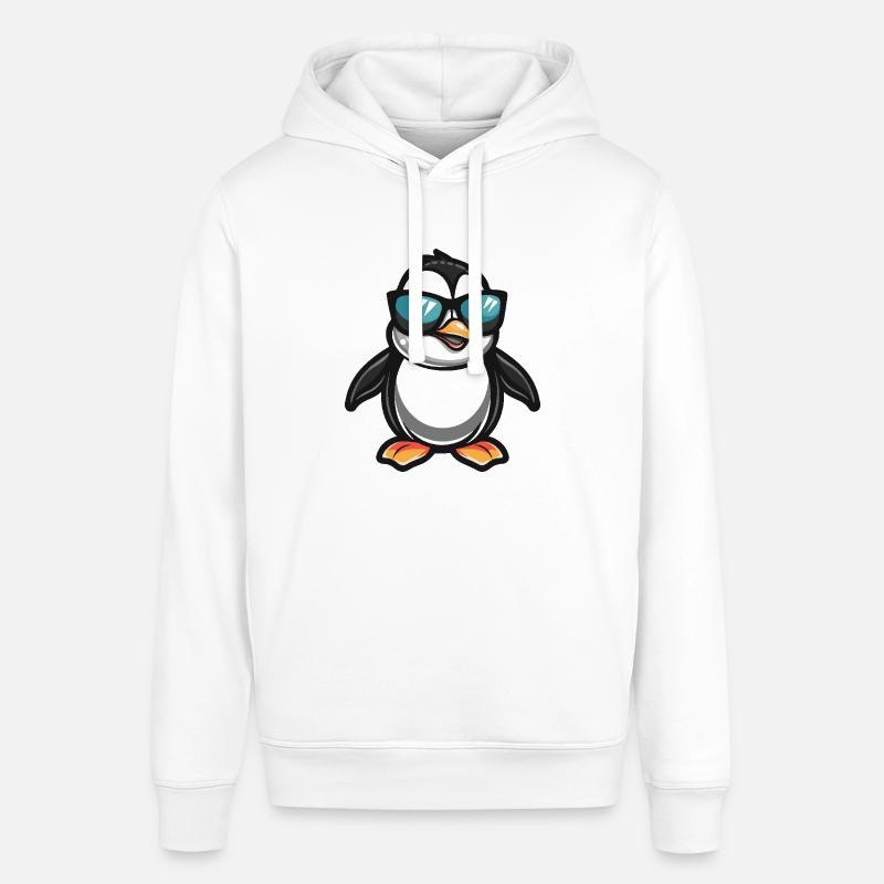 Penguin Cool Bande dessinée - Sweat à capuche SOUNDER Stanley/Stella Unisexe - blanc