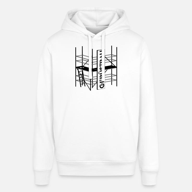 Berufesymbol Gerüstbauer - Stanley/Stella Unisex Hoodie SOUNDER - Weiß
