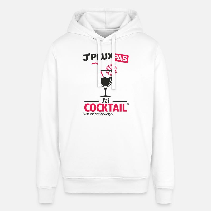 J'peux pas, j'ai cocktail - Sweat à capuche SOUNDER Stanley/Stella Unisexe - blanc