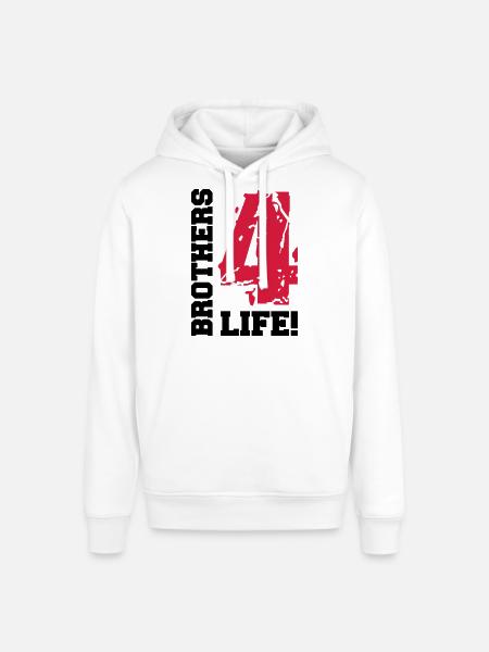brothers_4_life_bv2 - Stanley/Stella SOUNDER Unisex Hoodie - white