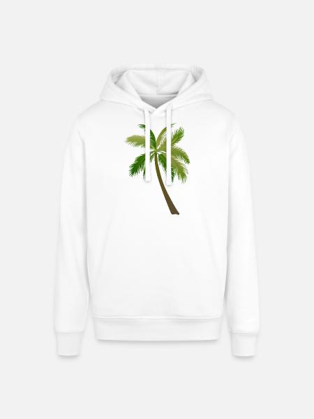 palm tree palm palms - Stanley/Stella SOUNDER Unisex Hoodie - white