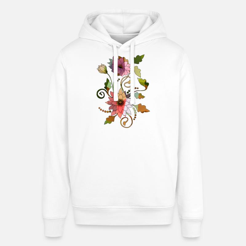 Fleurs - Sweat à capuche SOUNDER Stanley/Stella Unisexe - blanc