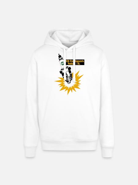 Zündkerzen Werbung DDR Retro - Stanley/Stella Unisex Hoodie SOUNDER - Weiß