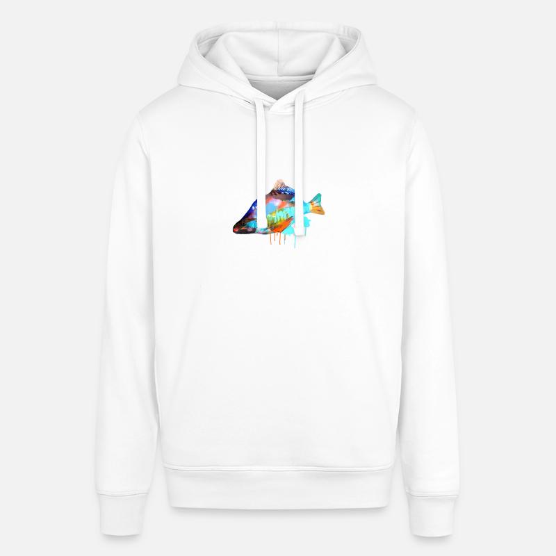 karpfen,bunt,graffiti,malerei,fisch - Stanley/Stella Unisex Hoodie SOUNDER - Weiß