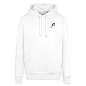 Tennisschläger - Stanley/Stella Unisex Hoodie SOUNDER - Weiß - Vorne - Alina (178cm) & Michal (187cm)