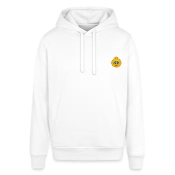 Sesame Street Embroidered Big Bird - Stanley/Stella SOUNDER Unisex Hoodie - white - Front - Alina (178cm) & Michal (187cm)