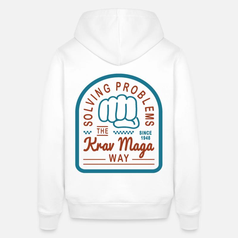 Solving problems the Krav Maga way - Stanley/Stella SOUNDER Unisex Hoodie - white