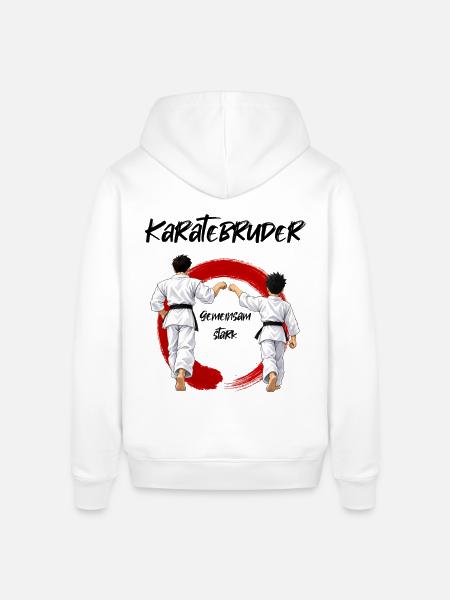 Karate Bruder mit Bruder - Stanley/Stella Unisex Hoodie SOUNDER - Weiß