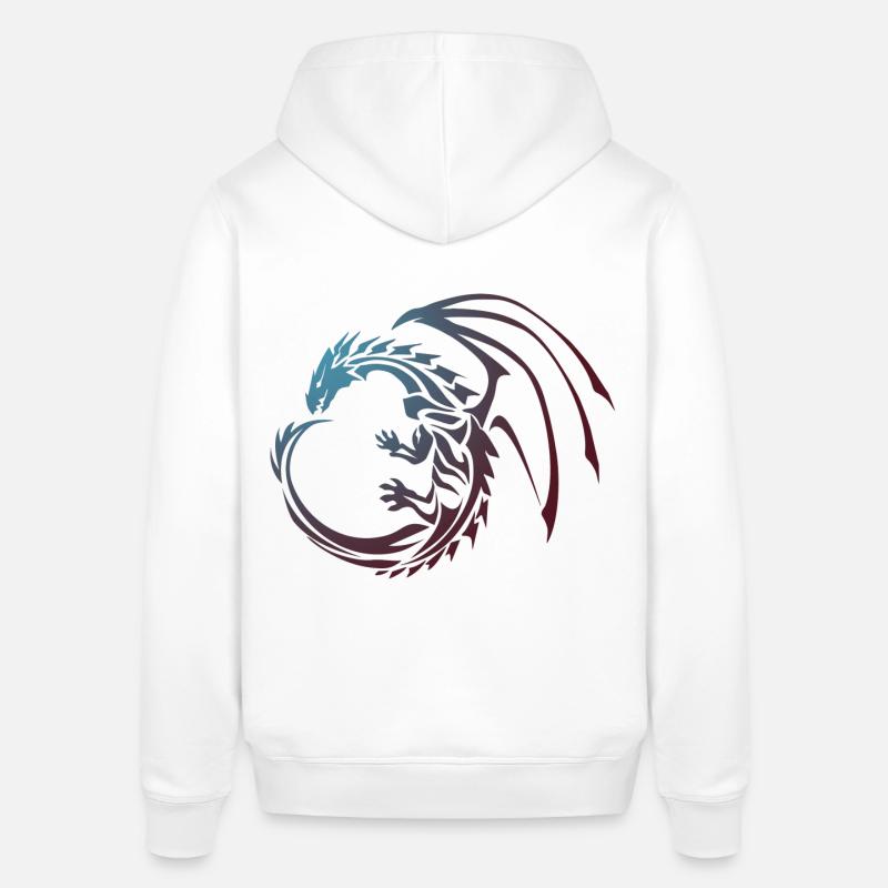 couleur du dragon - Sweat à capuche SOUNDER Stanley/Stella Unisexe - blanc