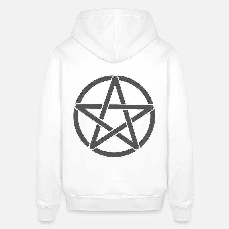 Pentagramme - Sweat à capuche SOUNDER Stanley/Stella Unisexe - blanc