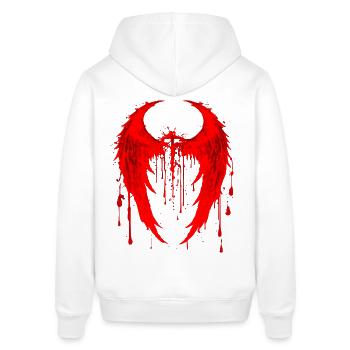 2reborn Angelwings blood 5 - Stanley/Stella Unisex Hoodie SOUNDER - Weiß - Hinten - Alina (178cm)