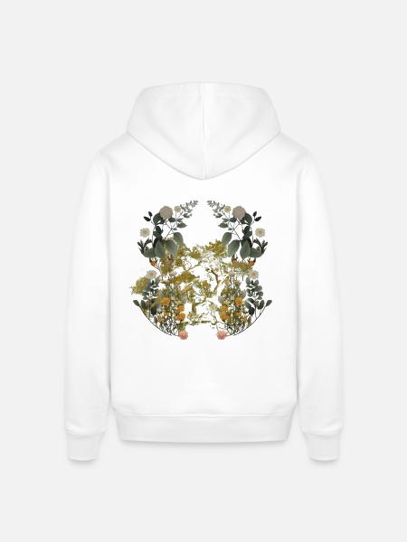Rådyr, Krondyr, Sverige, Skandinavien, Natur, Flora - Stanley/Stella SOUNDER unisex hoodie - hvid