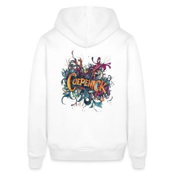 Berlin Köpenick Souvenir Cöpenick Graffiti - Stanley/Stella Unisex Hoodie SOUNDER - Weiß - Hinten - Alina (178cm)