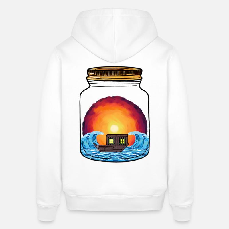 Boot Boote Schiff Schiffe - Stanley/Stella Unisex Hoodie SOUNDER - Weiß