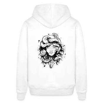 Medusa - Stanley/Stella Unisex Hoodie SOUNDER - Weiß - Hinten - Alina (178cm)