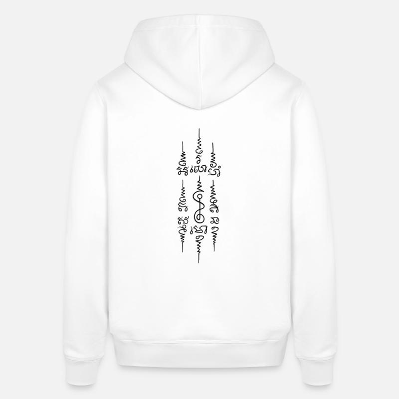Symbole Khmer - Sweat à capuche SOUNDER Stanley/Stella Unisexe - blanc