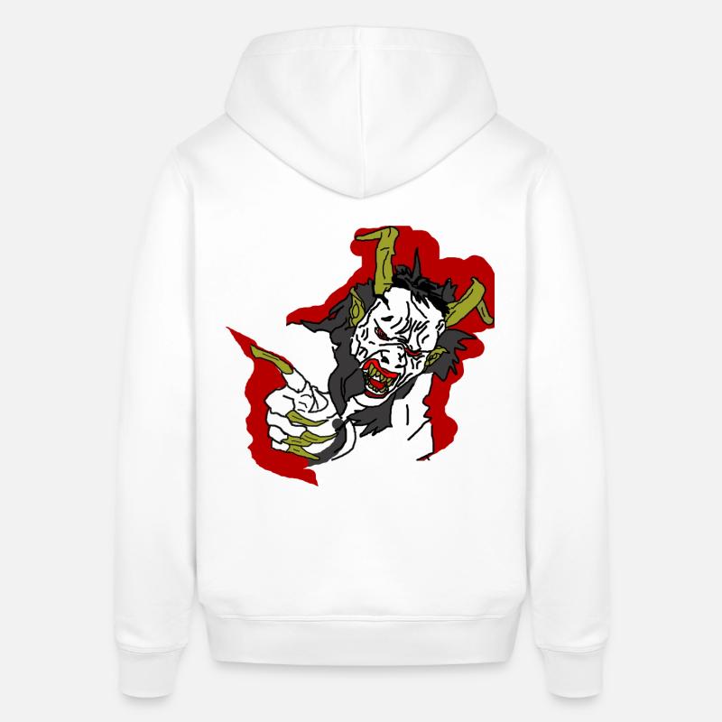 Devil Krampus Halloween Perchte - Sweat à capuche SOUNDER Stanley/Stella Unisexe - blanc
