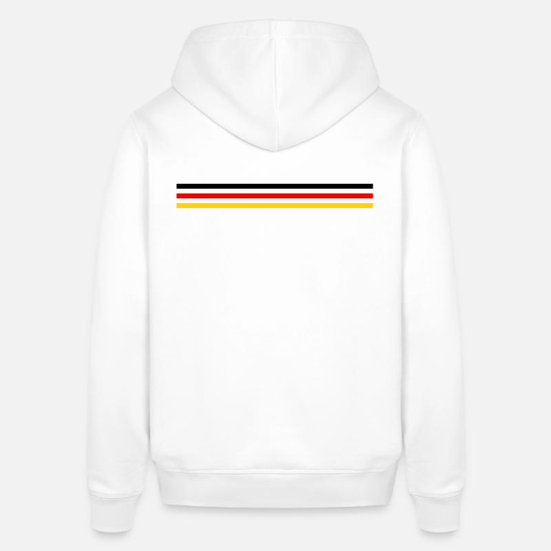 Trait Germany version 1 grand - Sweat à capuche SOUNDER Stanley/Stella Unisexe - blanc