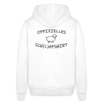 Chemise de nuit officielle Mouton Pyjama Pyjama - Sweat à capuche SOUNDER Stanley/Stella Unisexe - blanc - Dos - Alina (178cm)