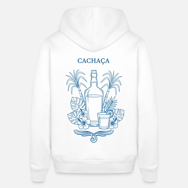 Illustration de la bouteille Cachaça Tropik - Sweat à capuche SOUNDER Stanley/Stella Unisexe - blanc