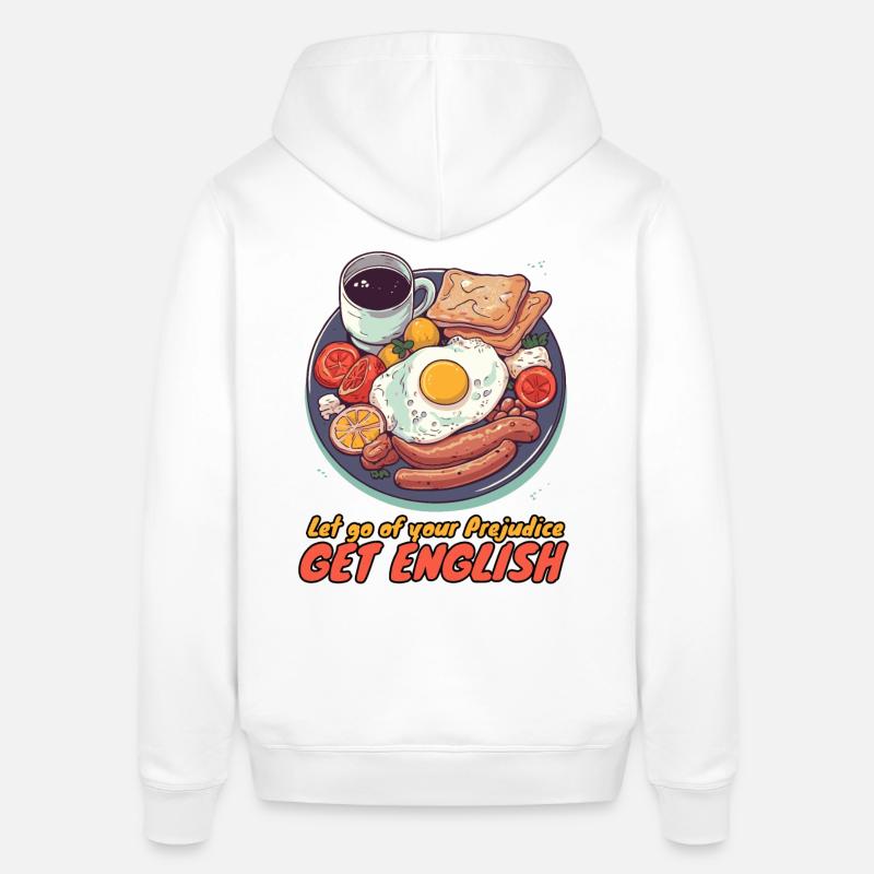 Profitez du petit-déjeuner anglais complet - Sweat à capuche SOUNDER Stanley/Stella Unisexe - blanc