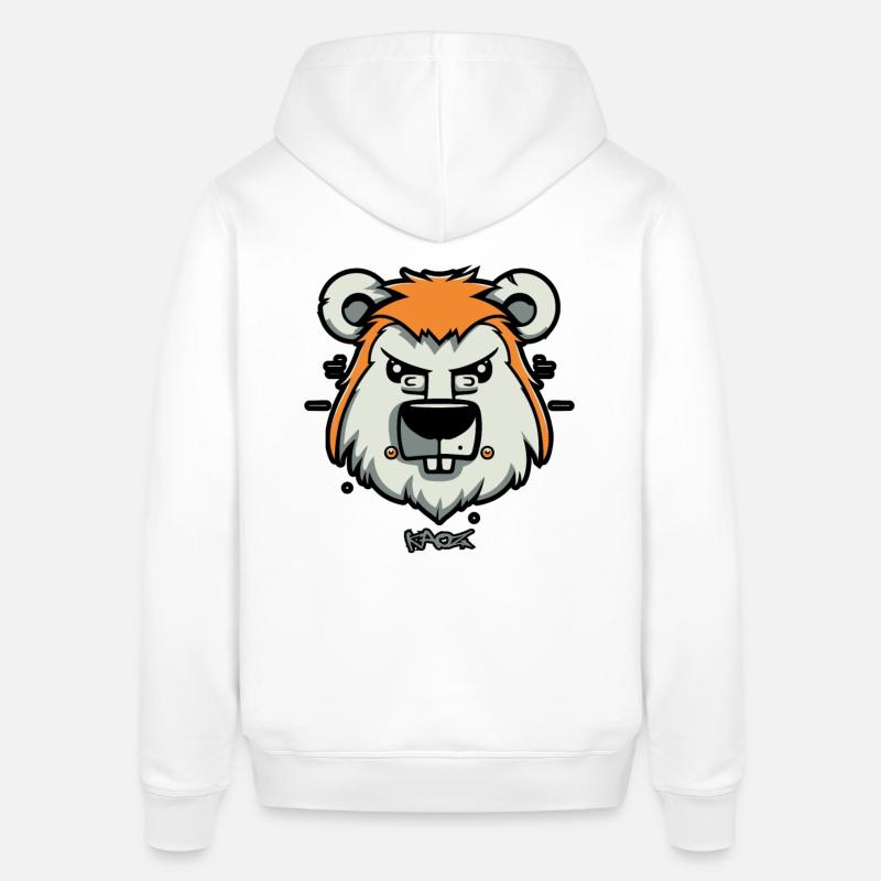Hamster, Castor, Rongeur - Sweat à capuche SOUNDER Stanley/Stella Unisexe - blanc