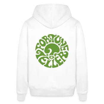 FORTUNE TELLER - grün - Wahrsager*in psychedelic - Stanley/Stella Unisex Hoodie SOUNDER - Weiß - Hinten - Alina (178cm)
