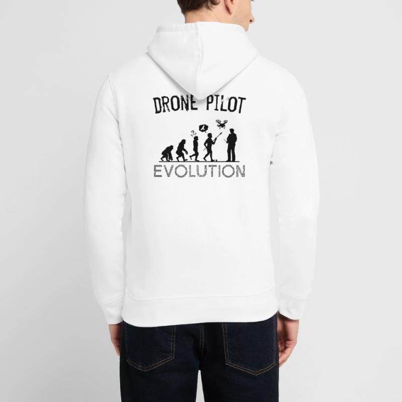 Drones Silhouette Silhouette Drone Pilot Evolution Sweat à capuche SOUNDER Stanley/Stella Unisexe