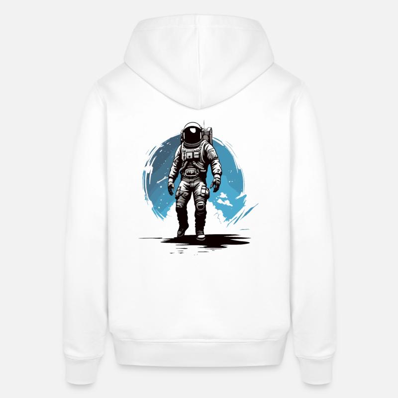 Astronaute dans l’espace - Sweat à capuche SOUNDER Stanley/Stella Unisexe - blanc