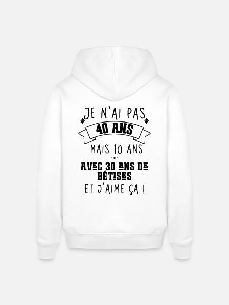 40 years anniversary - Stanley/Stella SOUNDER Unisex Hoodie - white