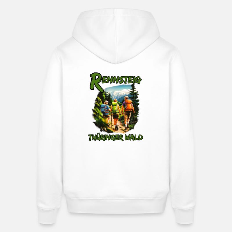 Rennsteig-Forêt de Thuringe-Thuringe - Sweat à capuche SOUNDER Stanley/Stella Unisexe - blanc