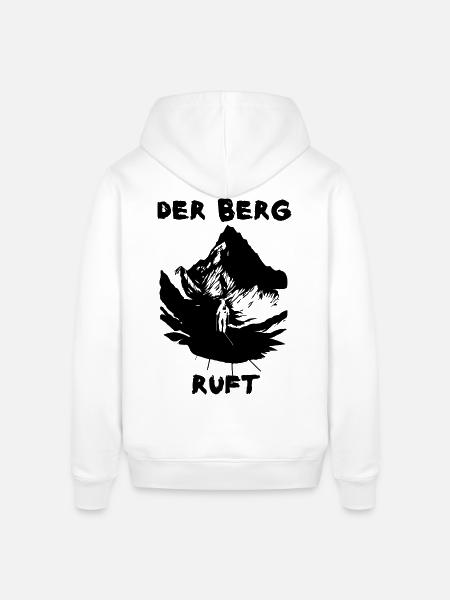 The mountain is calling - Stanley/Stella SOUNDER Unisex Hoodie - white