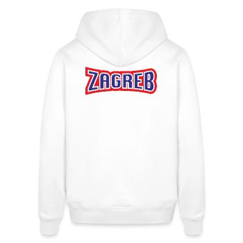 Zagreb, moj grad. - Stanley/Stella Unisex Hoodie SOUNDER - Weiß - Hinten - Alina (178cm)