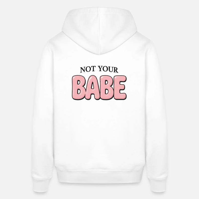 Déclaration Pas votre bébé - Sweat à capuche SOUNDER Stanley/Stella Unisexe - blanc