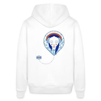 musique connecte - Edition Asie de l'Est - Sweat à capuche SOUNDER Stanley/Stella Unisexe - blanc - Dos - Alina (178cm)
