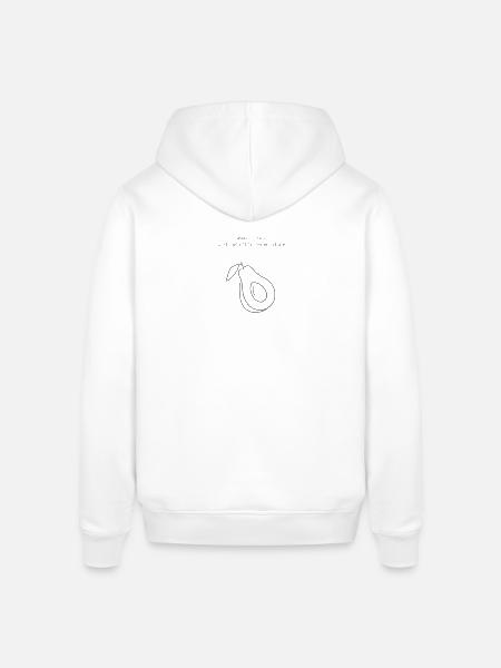 Avocado - Rock´n´Roll - Stanley/Stella Unisex Hoodie SOUNDER - Weiß