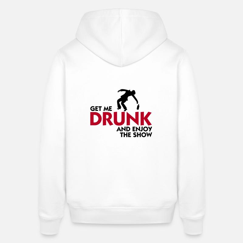 Donnez-moi l alcool et profiter du spectacle! - Sweat à capuche SOUNDER Stanley/Stella Unisexe - blanc
