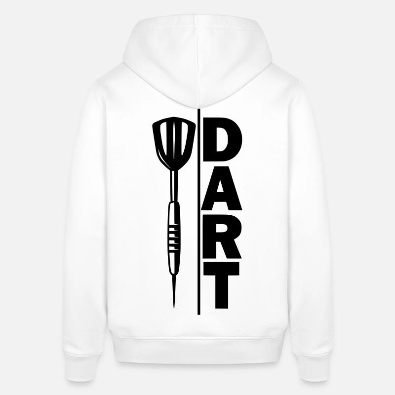 Fléchettes, fléchettes, FLÈCHE DE DASH - Sweat à capuche SOUNDER Stanley/Stella Unisexe - blanc