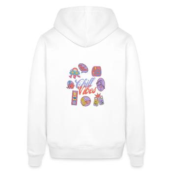 Chill - Sweat à capuche SOUNDER Stanley/Stella Unisexe - blanc - Dos - Alina (178cm)