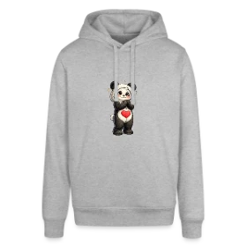 Maquette de Sweat à capuche SOUNDER Stanley/Stella Unisexe « Panda en Combinaison Stylée » à imprimer et personnaliser