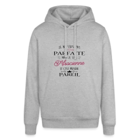 Maquette de Sweat à capuche SOUNDER Stanley/Stella Unisexe « Pas Parfaite Mais Alsacienne » à imprimer et personnaliser