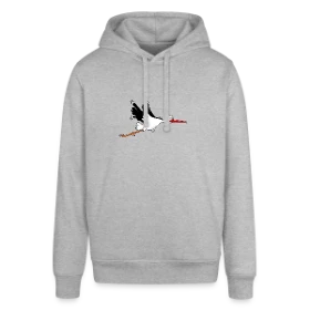 Maquette de Sweat à capuche SOUNDER Stanley/Stella Unisexe « T-shirt Cigogne d'Alsace Animal Emblématique » à imprimer et personnaliser