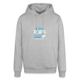 Maquette de Sweat à capuche SOUNDER Stanley/Stella Unisexe « T-shirt 'De Nouveau Papa en 2025' ? Annonce de Grossesse Originale » à imprimer et personnaliser