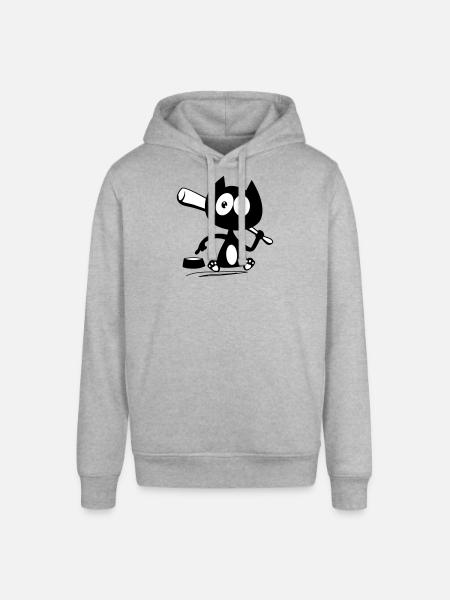 Give me food! Cat humor! - Stanley/Stella SOUNDER Unisex Hoodie - heather grey