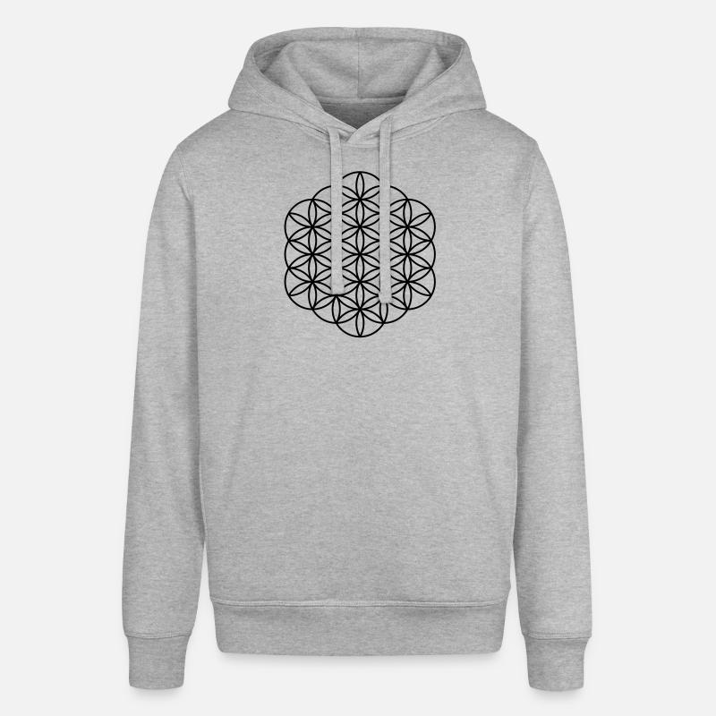 Fleur de la vie - gratuit - Sweat à capuche SOUNDER Stanley/Stella Unisexe - gris chiné