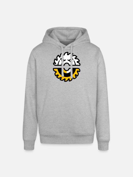 Circular Saw Face Graphic - Stanley/Stella SOUNDER Unisex Hoodie - heather grey