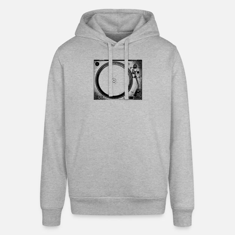 TECHNO Tee - Platines vinyles - Sweat à capuche SOUNDER Stanley/Stella Unisexe - gris chiné